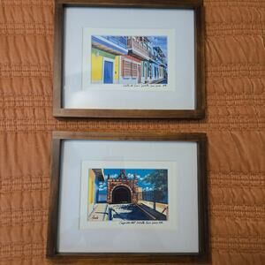 Beautiful Framed Lisandro Acosta Art Prints Puerto Rico